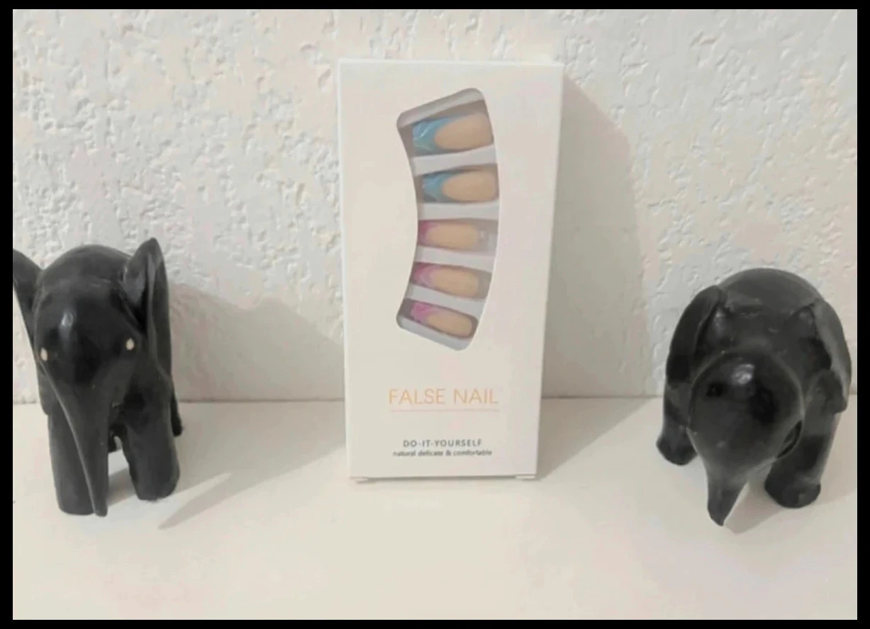 Faux Ongles Pastel Kit - Colorée French Manucure - Neuf